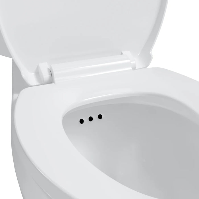Easley Vitreous China White Toilet White 3