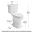 Easley Vitreous China White Toilet White 5