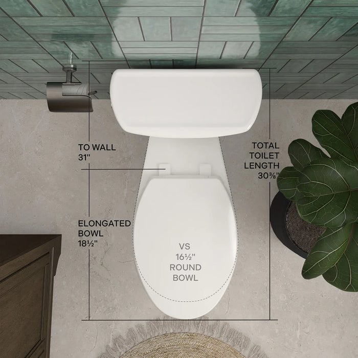 Easley Vitreous China White Toilet White 7