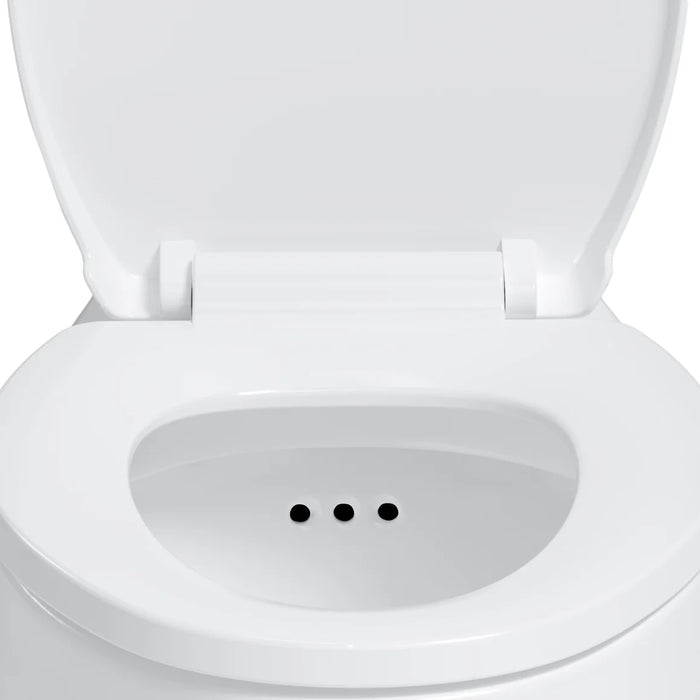 Easley Vitreous China White Toilet White 3