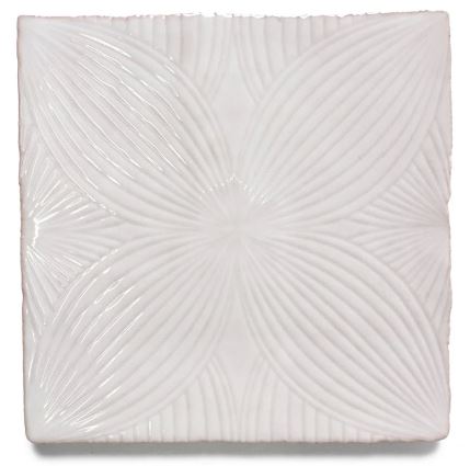 Melody Ceramic Easton White Audrey Decor Tile Glossy 1