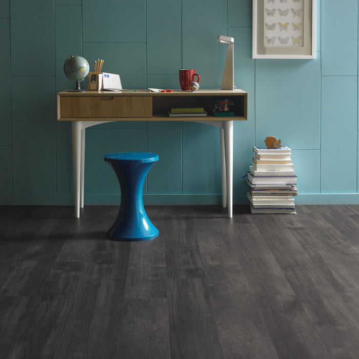 Vinyl Ebony Vinyl Tile Textured 3 3