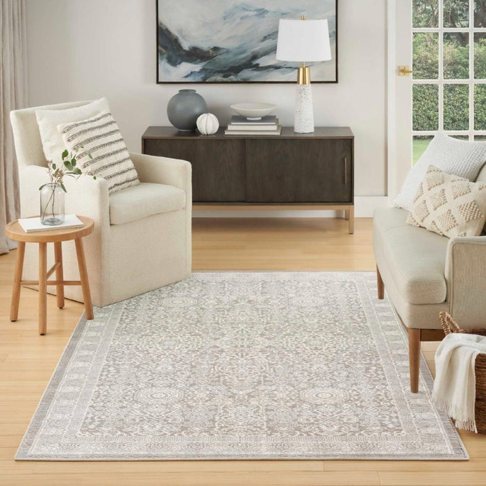 Eco Cycle Polyester Silver Ivory 
