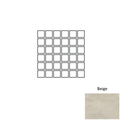 Ecoslate Porcelain Beige ES02 Mosaic Natural 1