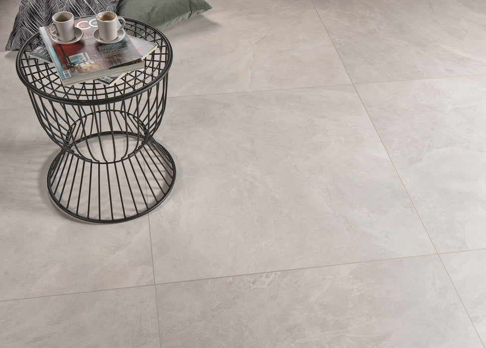 Ecoslate Porcelain White ES01 Tile Natural 2