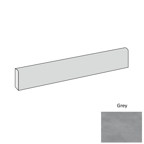 Ecoslate Porcelain Grey ES03 Bullnose Natural 1