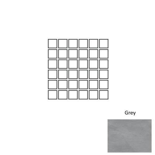 Ecoslate Porcelain Grey ES03 Mosaic Natural 1