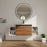 Engineered Wood Brown Ebony & Glossy White Bathroom Vanity Brown Ebony & Glossy White 1