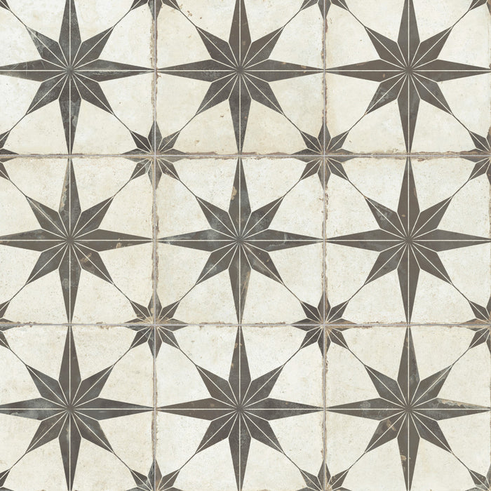 Kings Porcelain Star Supernova Nero Tile Matte 1