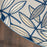 Aloha ALH18 Ivory / Navy Polypropylene Tropical Area Rug - 4 Ft x Round