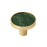 Accents Zinc & Acrylic Gold / Emerald Green Cabinet Knob 2