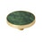 Accents Zinc & Acrylic Gold / Emerald Green Cabinet Knob 4