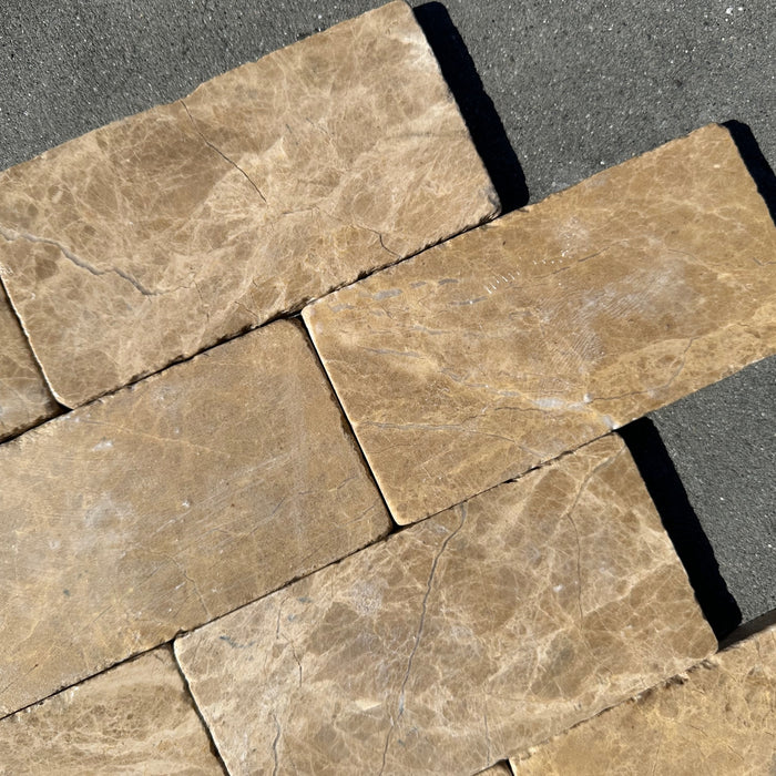 Emperador Light Marble Tile Tumbled 1