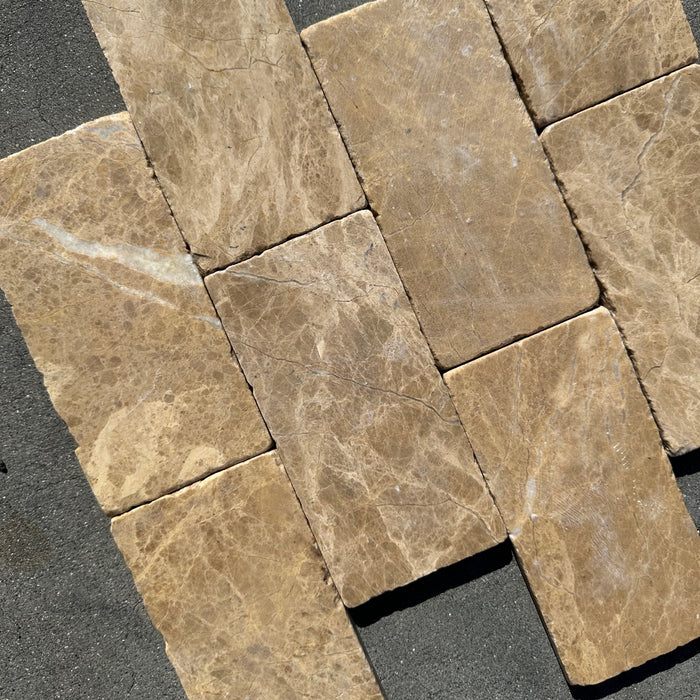 Emperador Light Marble Tile Tumbled 3