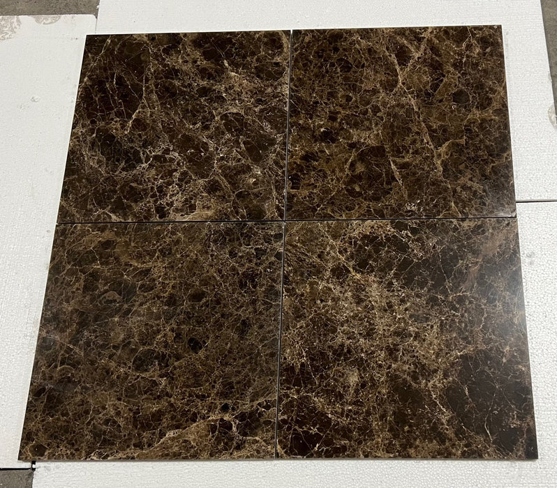 Emperador Dark Marble Tile Polished 1