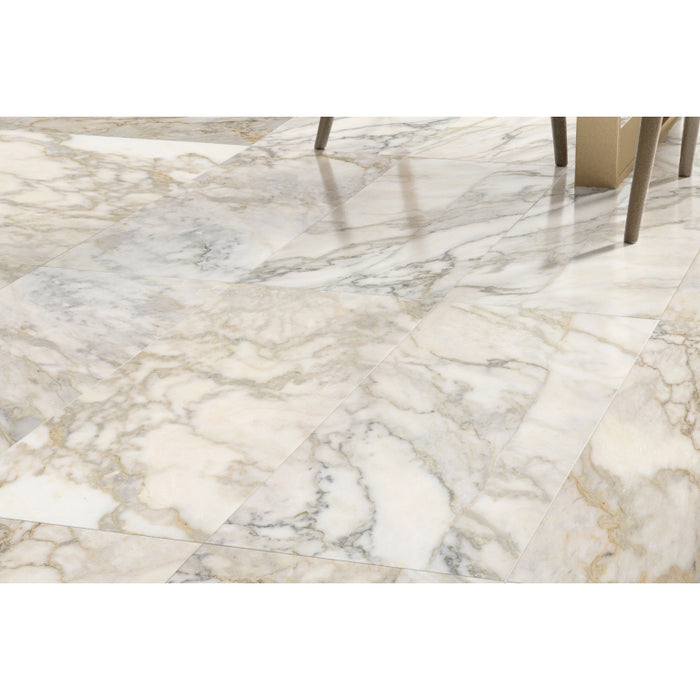 Calacata Giallo Honed Marble Tile 2