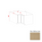Slim Shaker Style Wood White Oak Corner Lazy Susan Base Cabinet White Oak 1