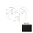 Frameless European Style Wood Matte Black Corner Lazy Susan Base Cabinet Matte Black 1
