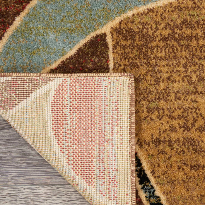 Expressions Multicolor XP07 Polypropylene Blend Contemporary Area Rug - 5 Ft x 7 Ft