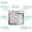 Crosstown Stainless Steel Kitchen Sink 13