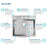 Crosstown Stainless Steel Kitchen Sink 15