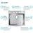 Crosstown Stainless Steel Kitchen Sink 16