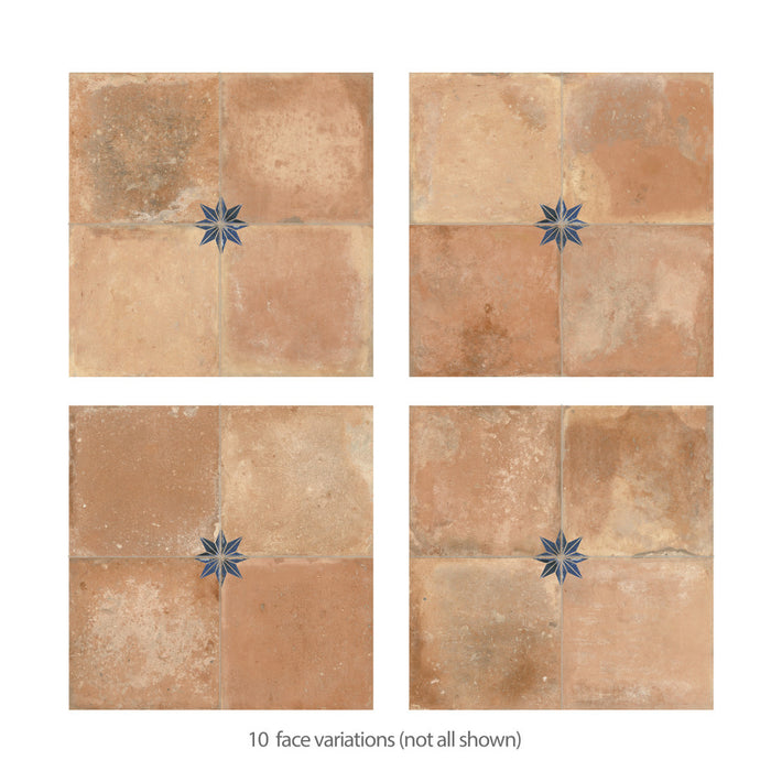 Kings Porcelain Nonna with Blue Star Tile Mixed 4