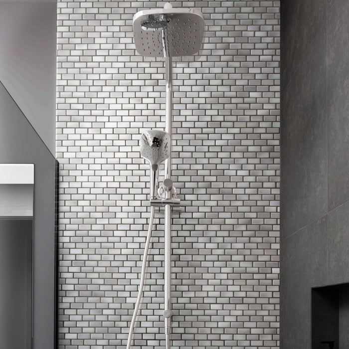 Hudson Porcelain Subway Grey Eye Mosaic Glossy 2