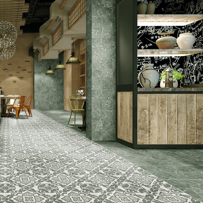 Versailles Porcelain Emerald Tile Satin 7