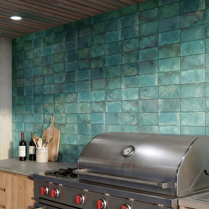 Atelier Porcelain Volcan Green Tile Mixed 7