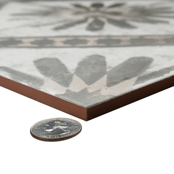 Kings Ceramic Marrakech Charcoal Grey Tile Matte 10