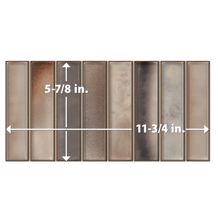 Borealis Ceramic Greige Tile Glossy 6