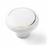 Porcelain Ceramic Cabinet Knob White with gold ring 1