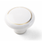 Porcelain Ceramic Cabinet Knob White with gold ring 2