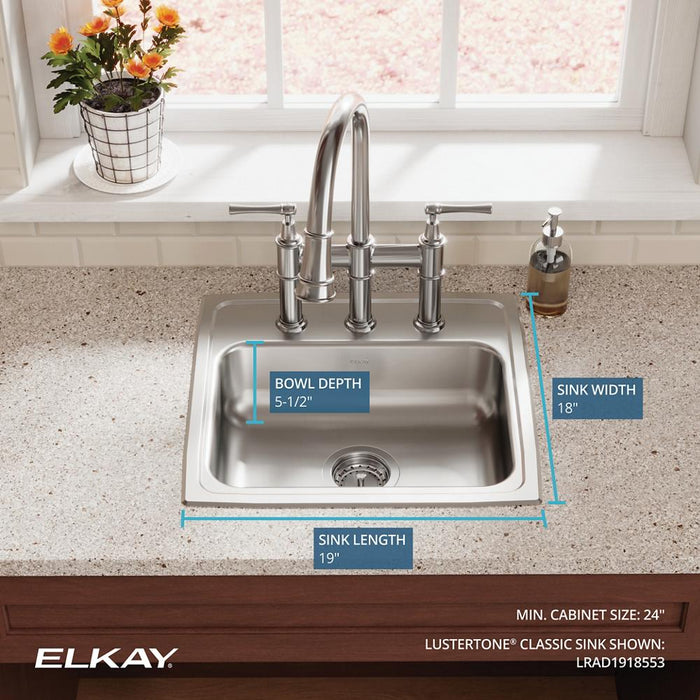 Lustertone Classic Stainless Steel Kitchen Sink 6
