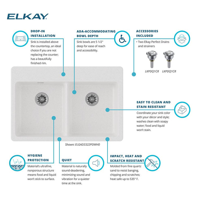 Quartz Classic Quartz Kitchen Sink White 9