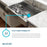 Dart Canyon Stainless Steel Kitchen Sink 10
