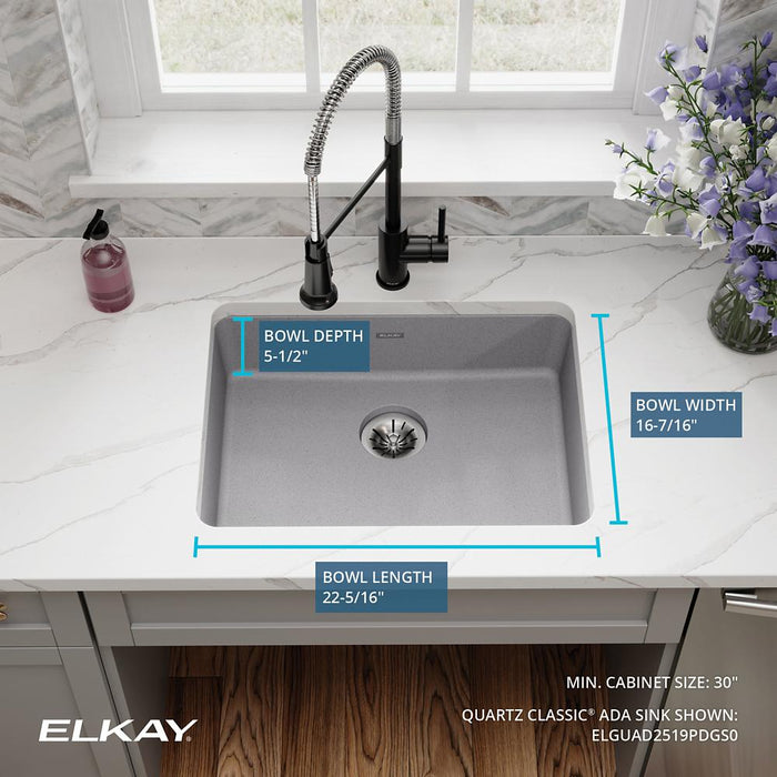 Quartz Classic Quartz Kitchen Sink White 12