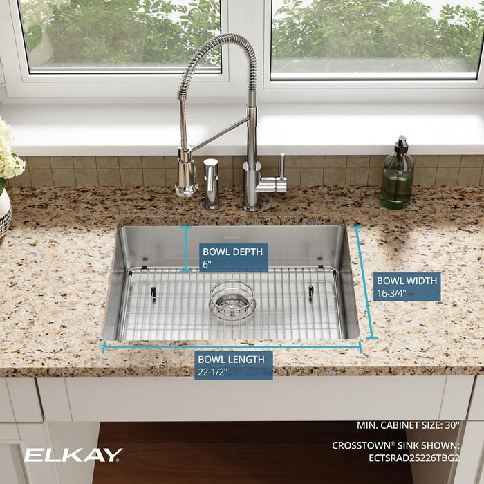 Crosstown Stainless Steel Kitchen Sink 17