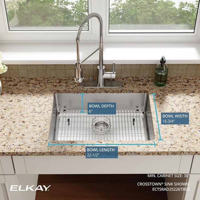 Crosstown Stainless Steel Kitchen Sink 17