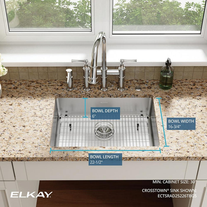 Crosstown Stainless Steel Kitchen Sink 15