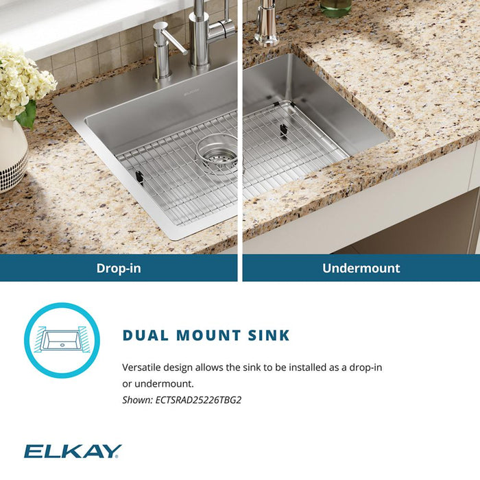 Crosstown Stainless Steel Kitchen Sink 18