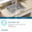 Crosstown Stainless Steel Kitchen Sink 15