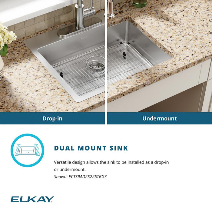 Crosstown Stainless Steel Kitchen Sink 15
