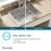 Crosstown Stainless Steel Kitchen Sink 15