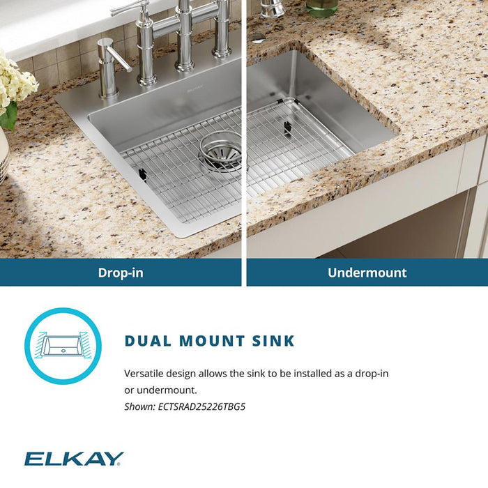 Crosstown Stainless Steel Kitchen Sink 16
