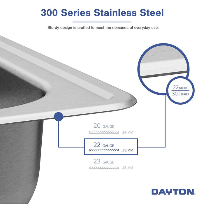 Dayton Stainless Steel Kitchen Sink 7