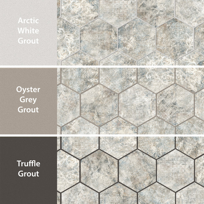 Tivoli Porcelain Hex Tapestry Tile Matte 5