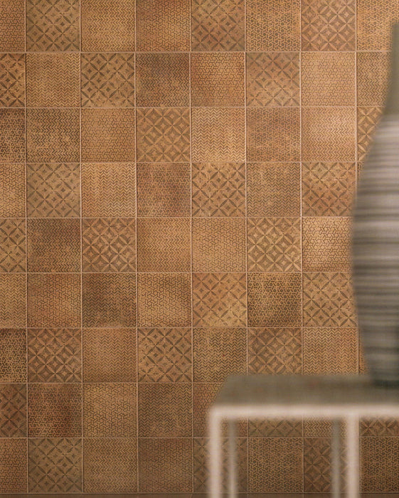 Firenze Heritage Antico Deco Porcelain Tile - 8" x 8" Honed