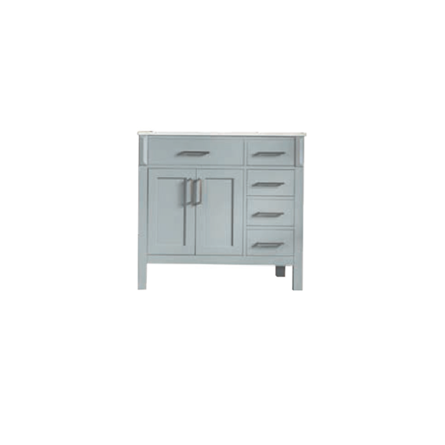 Fawna Wood Grey Bathroom Vanity Grey 1